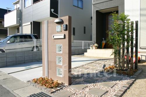 ガラスブロック 塗り壁 角柱 ガラスブロック 塗り壁 角柱