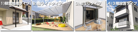 テラス屋根:「メニーウェル」新日軽