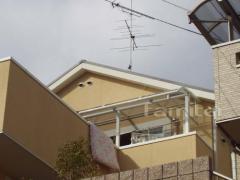 ベランダ物干　レギュラーテラス屋根2F