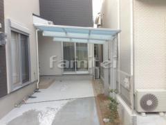 自転車バイク屋根 YKKエフルージュグランミニ ベランダ屋根 ヴェクターテラス2階