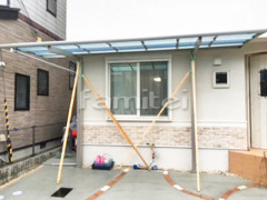 カーポート YKKレイナポートRE1台 ベランダ屋根 ヴェクター2階