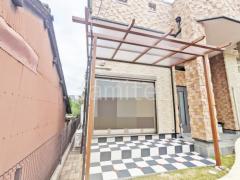１階テラス屋根 （雨除け） YKKAP フル木製調 サザンテラス パーゴラタイプ フラット屋根 スタンダード 壁付