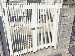 両開き 門扉 YKKAP シンプレオT1型 たて格子 