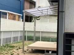 1階テラス屋根 (雨除け) YKKAP ソラリアF フラット屋根 スタンダード 壁付