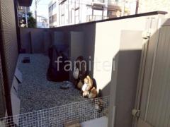 犬走り 防犯砂利敷き バラス砕石 防草シート加工