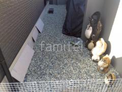 犬走り 防犯砂利敷き バラス砕石 防草シート加工