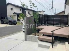 植栽 シンボルツリー 落葉樹 アオダモ ロックガーデン 栗石敷き