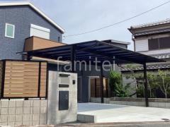 新築シンプル オープン外構